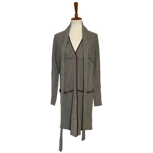 Development by Erica Davies Cashmere Long Line Duster Cardigan Sweater Medium - Picture 2 of 8